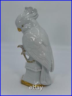 VTG Carl Scheidig Germany Porcelain Cockatoo Bird Figurine RARE