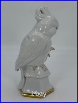 VTG Carl Scheidig Germany Porcelain Cockatoo Bird Figurine RARE