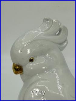 VTG Carl Scheidig Germany Porcelain Cockatoo Bird Figurine RARE