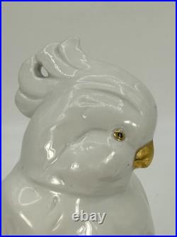 VTG Carl Scheidig Germany Porcelain Cockatoo Bird Figurine RARE