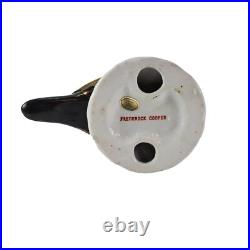 VTG Frederick Cooper Black Teal Pink & Gold Ceramic Bird Figurine Standing Macau