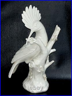 VTG Italian Porcelain for Paul Hanson HOOPOE BIRD Figurine 12 3/4 Ivory Glaze