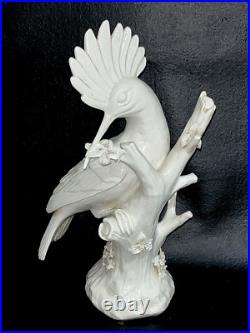 VTG Italian Porcelain for Paul Hanson HOOPOE BIRD Figurine 12 3/4 Ivory Glaze