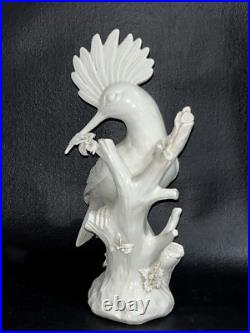 VTG Italian Porcelain for Paul Hanson HOOPOE BIRD Figurine 12 3/4 Ivory Glaze