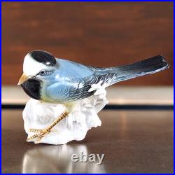 VTG Karl Ens Porcelain Yellow Wagtail Bird Figurines on Rock Branch Germany READ