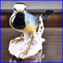 VTG Karl Ens Porcelain Yellow Wagtail Bird Figurines on Rock Branch Germany READ