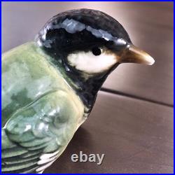 VTG Karl Ens Porcelain Yellow Wagtail Bird Figurines on Rock Branch Germany READ