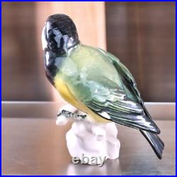 VTG Karl Ens Porcelain Yellow Wagtail Bird Figurines on Rock Branch Germany READ