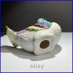 VTG Pair Of Fine Japanese Hand-Painted Porcelain Birds Figurines