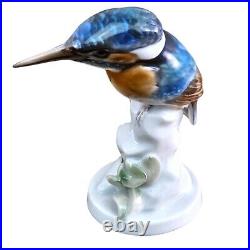 VTG Rosenthal Kingfisher Bird Porcelain Figurine Kunstabteilung Selb German READ