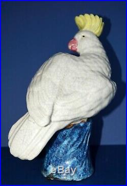 Very Old Item Shiwan Porcelain Cockatoo Unique Character Old Stock
