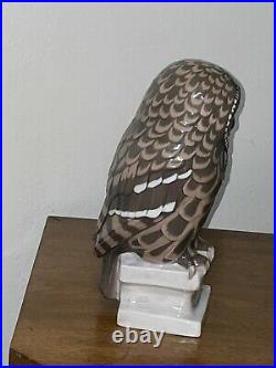Very Rare Porcelain OWL Statue BING & GRONDAHL #2424 SA Stunning Estate Find