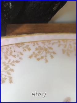 Victorian Limoges Set 4 Game Bird Pink B &D Porcelain Plates Hand Painted