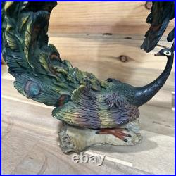VintageMontecelina Collection Porcelain Resin Pruning Peacock RARE