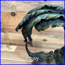 VintageMontecelina Collection Porcelain Resin Pruning Peacock RARE