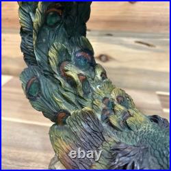 VintageMontecelina Collection Porcelain Resin Pruning Peacock RARE
