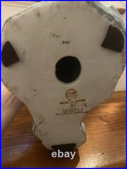 Vintage 17 Chinoiserie Handpainted Porcelain Chinese Phoenix Statue(WBI)