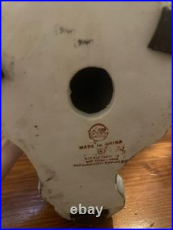 Vintage 17 Chinoiserie Handpainted Porcelain Chinese Phoenix Statue(WBI)