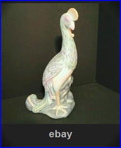 Vintage 17 Pair Chinoiserie Handpainted Porcelain Chinese Phoenix Statues (WBI)