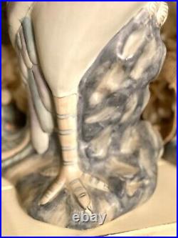 Vintage 17 Pair Chinoiserie Handpainted Porcelain Chinese Phoenix Statues (WBI)