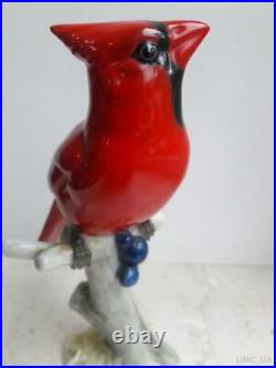 Vintage 1960s Germany Statue Porcelain Figurine Cardinal Hutschenreuther Signed
