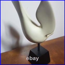 Vintage 1960s Modernist Sculpture of a Dove The Holy Spirit Rare Beautiful Piece