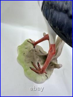 Vintage 1977 Goebel W Germany Hand Painted White Stork Figurine 6.5