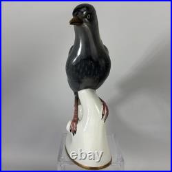 Vintage 7 Behscherzer Bavaria Hand Painted Bird Figurine Germany Grey Wagtail