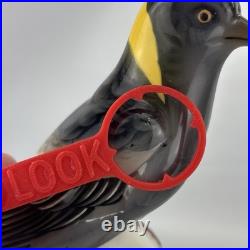 Vintage 7 Behscherzer Bavaria Hand Painted Bird Figurine Germany Grey Wagtail