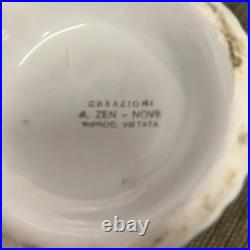Vintage A. ZEN Nove VIETATA NOVE ITALIAN Hand Painted Lidded Jar RARE