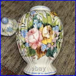 Vintage A. ZEN Nove VIETATA NOVE ITALIAN Hand Painted Lidded Jar RARE