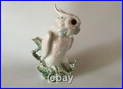 Vintage Alka Kunst Porcelain COCKATOO Parrot PERFUME LAMP 8 1/2 Germany