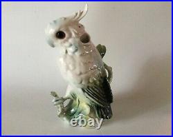 Vintage Alka Kunst Porcelain COCKATOO Parrot PERFUME LAMP 8 1/2 Germany