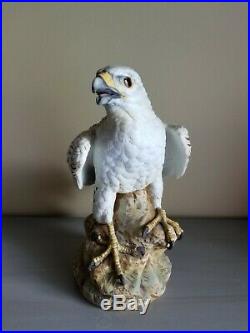 Vintage Andrea by Sadek Gyrfalcon Bird Porcelain Figurine Statue
