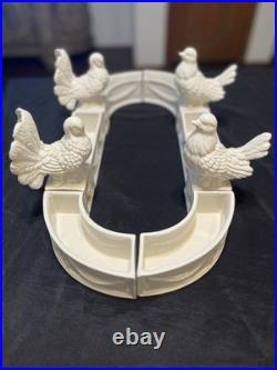 Vintage Ardalt Lenwile Bird Posy Ring Centerpiece Center De Table Wedding Doves