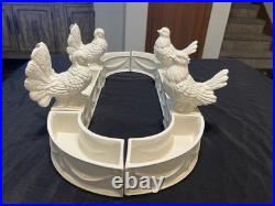 Vintage Ardalt Lenwile Bird Posy Ring Centerpiece Center De Table Wedding Doves