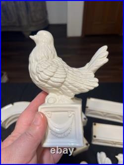 Vintage Ardalt Lenwile Bird Posy Ring Centerpiece Center De Table Wedding Doves