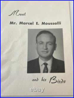 Vintage Bird Yellow Warbler Signed M. E. Moussalli