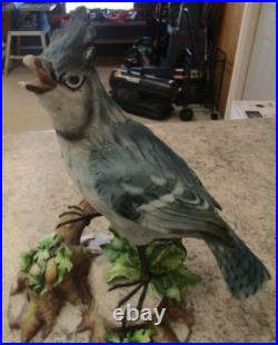 Vintage CAPODIMONTE Large Bird Figurine LIMITED EDITION 549 of 1000