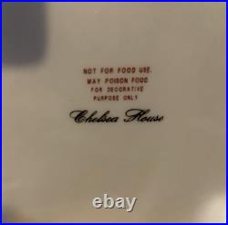 Vintage Chelsea House Cachepot Planter Porcelain Hand Painted Birds