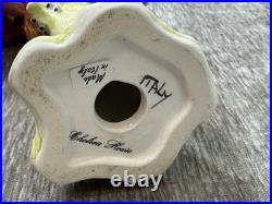 Vintage Chelsea House Hand Painted Parrot Bird 8 Figurines Set 2 Made in Italy