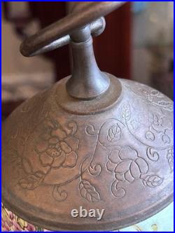 Vintage Chinese Dayazhai Style Porcelain Birdcage Lantern Wisteria 3D Birds