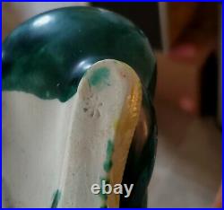 Vintage Chinese Export Famille Verte Ceramic Porcelain Ducks Set