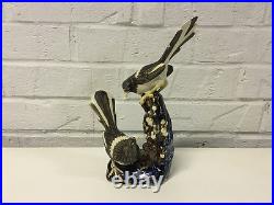 Vintage Chinese Finely Executed Ceramic Figurine of 2 Birds Impressed China Mark