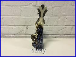 Vintage Chinese Finely Executed Ceramic Figurine of 2 Birds Impressed China Mark