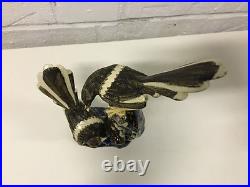 Vintage Chinese Finely Executed Ceramic Figurine of 2 Birds Impressed China Mark