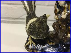 Vintage Chinese Finely Executed Ceramic Figurine of 2 Birds Impressed China Mark