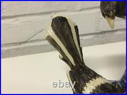Vintage Chinese Finely Executed Ceramic Figurine of 2 Birds Impressed China Mark