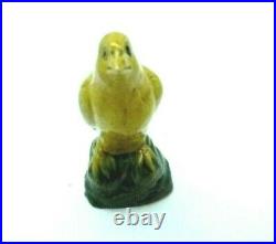 Vintage Chinese Porcelain SanCai Glaze Yellow Bird Figurine Small
