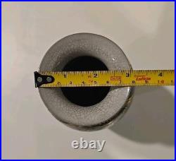 Vintage Chinese Porcelain Vase Birds Peacock Flowers 8.5 China Gold Raised Old